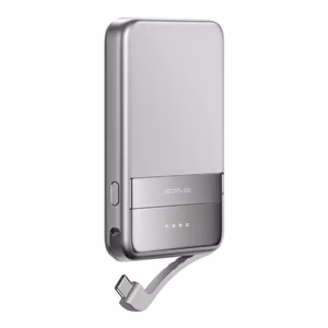 EcoFlow RAPID magnētiskā portatīvā lādētāja, 5000mAh (sudraba)