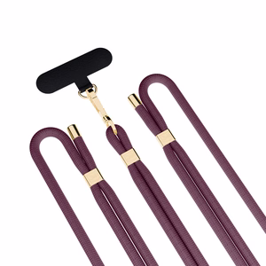 3mk EasyClip Elite tālruņa aukliņa, Mulberry (zelta krāsas furnitūra)