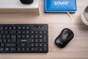 Savio KB-02 tastatūra mājas/birojs USB QWERTY melna