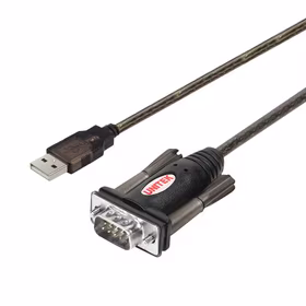 Unitek Y-105 seriālais kabelis melns 1.5 m USB Type-A DB-9