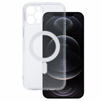 TEL PROTECT MagSilicone viedtālruņa apvalks Iphone 12 Pro Max caurspīdīgs