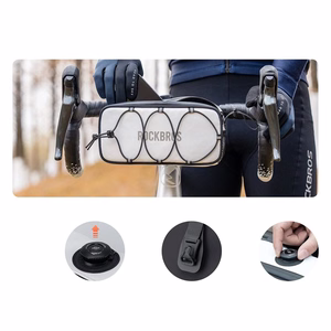 Rockbros TL001 ROAD TO SKY 1.9L ūdensizturīga velosipēda stūres soma - balta