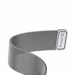 Crong Milano Steel nerūsējošā tērauda siksniņa Apple Watch 44 / 45 / 46 / 49 mm, sudraba krāsā