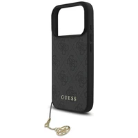 Guess 4G Charms Collection MagSafe viedtālruņa apvalks iPhone 17 Pro - melns