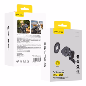 Blavec velosipēda turētājs BV-03 Velo Quick Lock Magsafe stūrei (BV03-QLMHB) melns