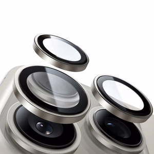 Aizsargstikls Tel Protect Titanium Lens 99% AR uz kameras Iphone 15 Pro/15 Pro Max titāna (3 objektīvi)