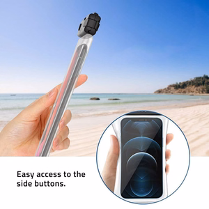 Tech-Protect UWC7 Universāls ūdensnecaurlaidīgs 6,9 collu futrālis melns/apelsīnu krāsā