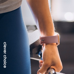Crong Liquid Apple Watch siksniņa, 38/40/41/42 mm, putekļaini rozā