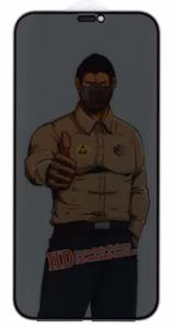 Screen protection glass "Privacy ESD Anti-Static Dust Proof" Apple iPhone 16e/14/13/13 Pro melns bulk