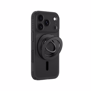 AmazingThing Titan Pro Lens Ring Set maciņš modelim iPhone 18 Pro, ar kameras aizsargu un magnētisko gredzenu, saderīgs ar MagSafe – krāsa: melna