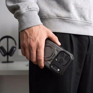 Tech-Protect MagForce MagSafe maciņš modelim iPhone 17 Pro Max / 18 Pro Max – matēts melns