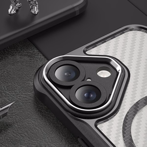 Leading Series magnētiskais silikona viedtālruņa apvalks MagSafe iPhone 16 Plus - melns
