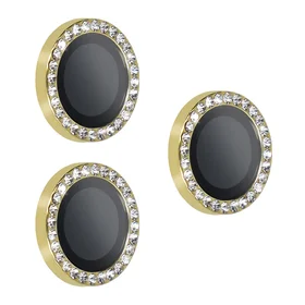 Temperētais stikls HARD DIAMOND kamerai (objektīvam) iPhone 17 Pro/17 Pro Max – zelta krāsas, 3 gab.