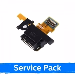 Uzlādes savienotājs saderīgs ar Sony Xperia X F5122 ar elastīgo kabeli oriģināls (Service Pack)