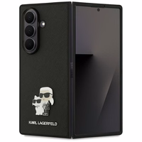 KARL LAGERFELD viedtālruņa apvalks SAMSUNG Z Fold7 KLHCZFD7SAPKCNPK (Saffiano KC PIN) melns