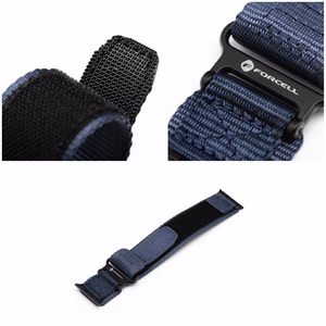 FORCELL F-DESIGN FA05 neilona siksniņa APPLE pulkstenim 42 / 44 / 45 / 49 mm zilā krāsā