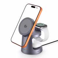 Tech-Protect QI2.2-25W-A48 3in1 magnētiskais bezvadu lādētājs - tumši zils