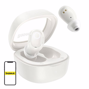 Bezvadu austiņas Baseus Bowie WM02 TWS, Bluetooth 5.0 (baltas) OS