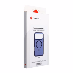 Aizsargvāciņš ierīcei iPhone 18 Pro Max / 17 Pro Max: Forcell F-Protect Smoke Hybrid Premium, saderīgs ar MagSafe, krāsa – tumši jūras zila