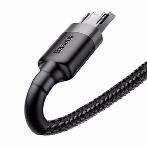 Baseus Cafule Micro USB кабель 2.4A 1 м (серый+чёрный)
