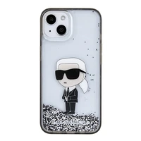 Karl Lagerfeld KLHCP15SLKKNSK viedtālruņa apvalks iPhone 15 6.1" - caurspīdīgs