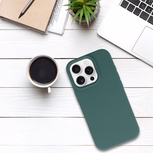 Tel Protect silikona viedtālruņa apvalks Iphone 16 Pro Max tumši zaļš