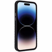 Audi sintētiskās ādas viedtālruņa apvalks MagSafe iPhone 14 Pro Max - melns