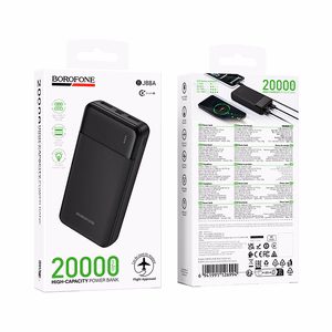 Borofone Внешний аккумулятор 20000mAh BJ88A Clever - 2xUSB - чёрный