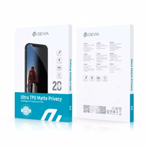 Ploteru ploteru plēvju komplekts Devia Ultra Intelligent TPU Matte Privacy 20 gab.