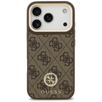 Guess 4G Strass Logo magnētiskais viedtālruņa apvalks iPhone 17 Pro - brūns