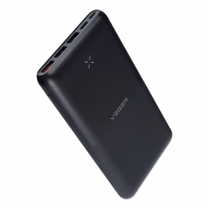Veger W2060 ārējais akumulators PD QC3.0 3A 20W 20000mAh – melns