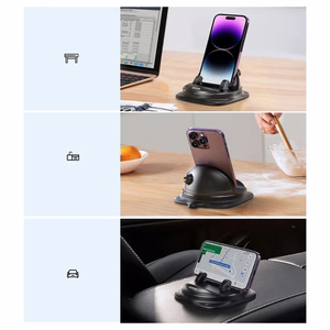 Joyroom JR-ZS354 tālruņa turētājs ar piesūcekni automašīnai, birojam, mājām - melns