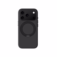 AmazingThing Cloudie viedtālruņa apvalks iPhone 17 Pro Max ar statīvu – melns