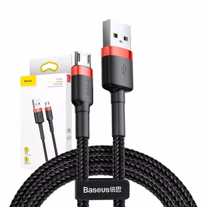 Baseus Cafule Micro USB kabelis 1.5A 2m (sarkans + melns)