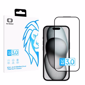 Tempered glass Tel Protect 10X AR 3.0 AntiReflective Titanium forIphone 15
