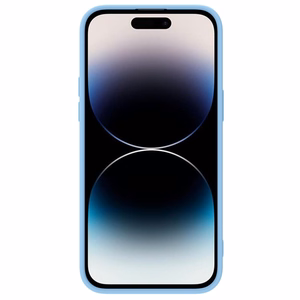 Чехол Nillkin CamShield Silky силиконовый для Apple iPhone 15 Pro Max светло-голубой
