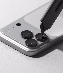 Ringke 2 rūdītu kameras rāmja aizsargstiklu komplekts, paredzēts iPhone 18 Pro / Pro Max, melns