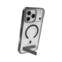 ZAGG Santa Cruz Snap KS Magnētiskais viedtālruņa apvalks ar statīvu iPhone 17 Pro Max – caurspīdīgs un melns