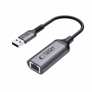 Tech-Protect UltraBoost USB-A 3.0 / Ethernet RJ45 1000Mbps adapteris - melns