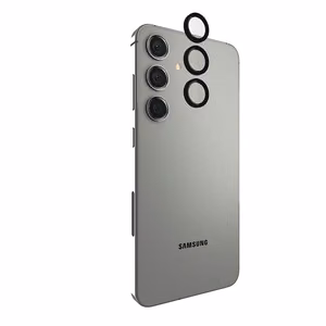 Защитное стекло Case-Mate Aluminum Ring Lens Protector для объективов камеры Samsung Galaxy S24+, чёрное