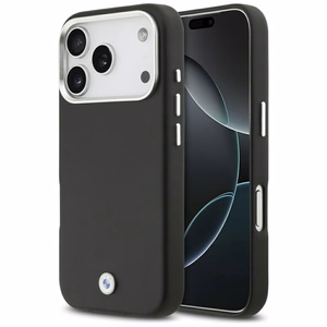 Чехол BMW Sign Full Wrapped Metal MagSafe для iPhone 17 Pro (чёрный)
