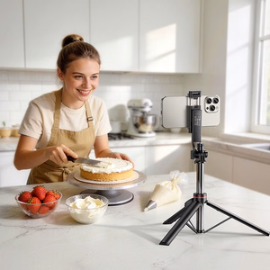 Borofone Selfie Stick BY15 Throne bluetooth with tripod and remote control black
