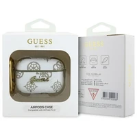 Guess GUAP2PG4GPH AirPods Pro 2 (2022/2023) apvalks balts 4G Hook
