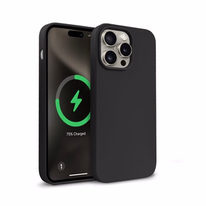 Crong Color Cover Magnetic MagSafe vāciņš ierīcei iPhone 15 Pro Max, melns