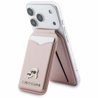 Karl Lagerfeld Stand Mirror MagSafe maks ar spoguļi rozā