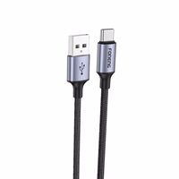 FONENG kabelis X95 USB-C 3A 1.2M melns