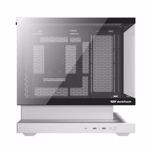 Darkflash F1 datora korpuss (balts) + 6 ARGB ventilatori