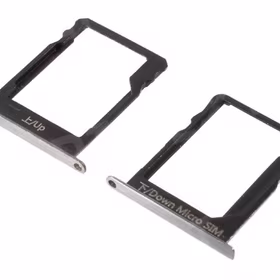 SIM card holder Huawei P8 Lite silver (white) 2pcs original (service pack)