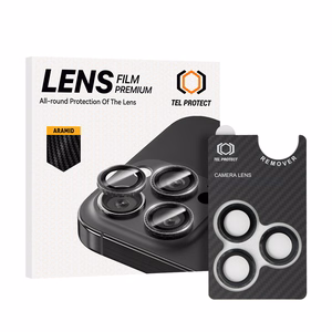 Tel Protect 3D Lens Aramid Series rūdītie aizsargstikli Apple iPhone 18 Pro / 18 Pro Max kameras lēcām (3 gab.)