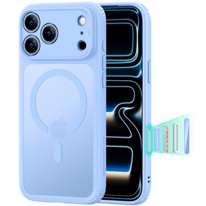 ESR Classic Hybrid MagSafe maciņš, paredzēts iPhone 18 Pro Max / 17 Pro Max, gaiši zils